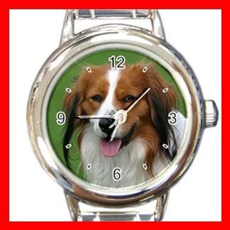 Kooikerhondje DOG Pet Animal Round Italian Charm Wrist Watch 329