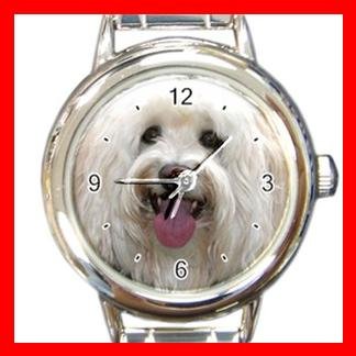 Havanese DOG Pet Animal Round Italian Charm Wrist Watch 342
