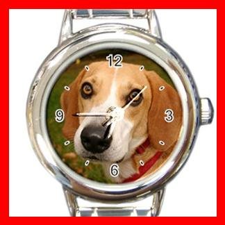 Foxhound DOG Pet Round Italian Charm Wrist Watch 354