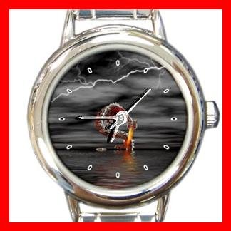 Red Dragon from Water Myth Round Italian Charm Wrist Watch 425