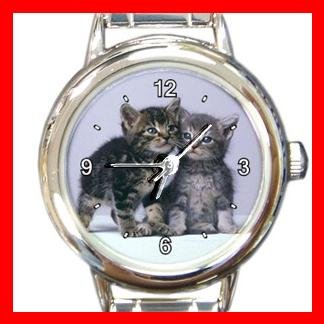 Cute Cats Friendship Pet Round Italian Charm Wrist Watch 455