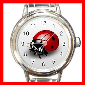 Ladybug Bug Insect Round Italian Charm Wrist Watch 468
