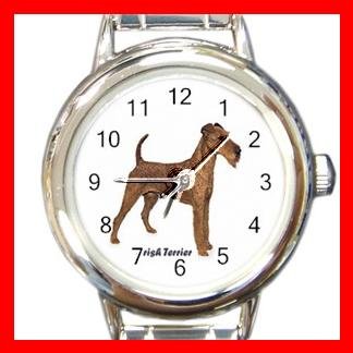 Irish Terrier Dog Pet Round Italian Charm Wrist Watch 478