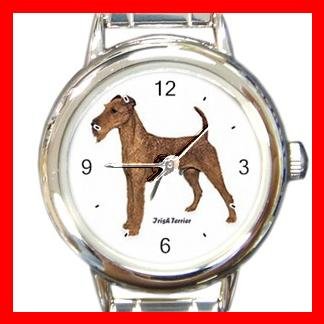 Irish Terrier Dog Pet Round Italian Charm Wrist Watch 479