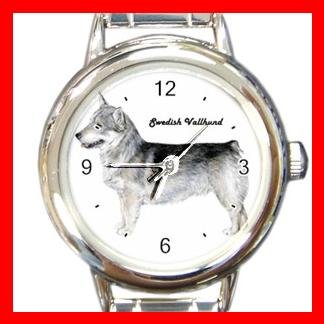 Swedish Vallhund Dog Animal Pet Round Italian Charm Wrist Watch 505