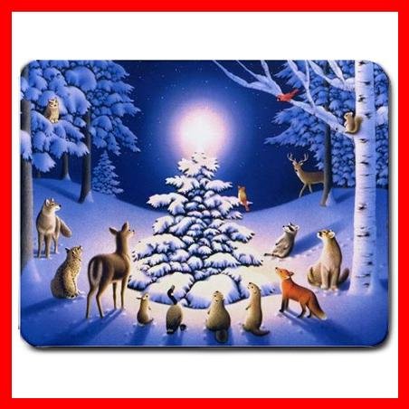 Snow Animas Christmas XMAS WISH Mouse Pad MousePad Mat 002