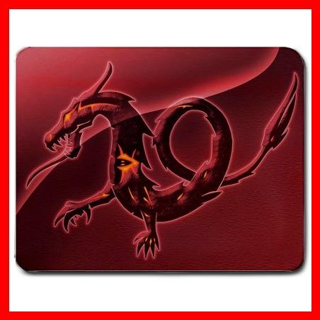 Red Dragon Ancient Mythic Mouse Pad MousePad Mat 017