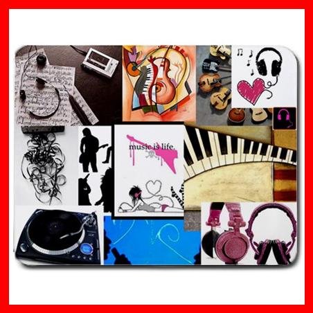 Music Is Life Graphic Hobby Mouse Pad MousePad Mat 022