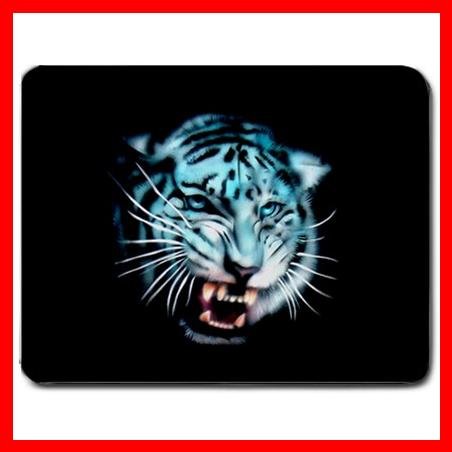 White Tiger Wild Animal Fan Mouse Pad MousePad Mat 024