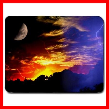 Sun Moon Light Nature Hobby Mouse Pad MousePad Mat 027