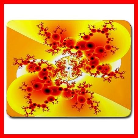 Fractal Ants Ant Art Yellow Mouse Pad MousePad Mat 035