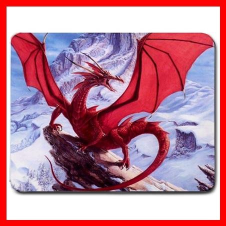 Red Dragon Mountain Myth Fun Mouse Pad MousePad Mat 043