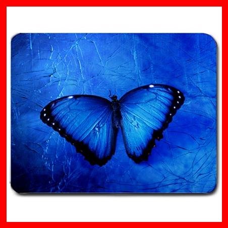 Butterfly In Blue Light Fun Mouse Pad MousePad Mat 060
