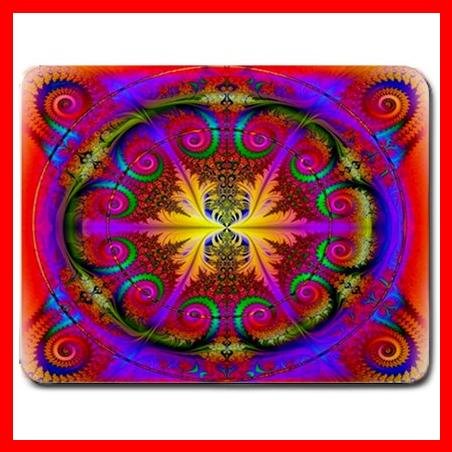 Psychedelic Kaleidoscope Fun Mouse Pad MousePad Mat 070