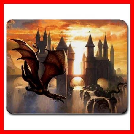 Red Dragon Myth Fantasy Fun Mouse Pad MousePad Mat 071