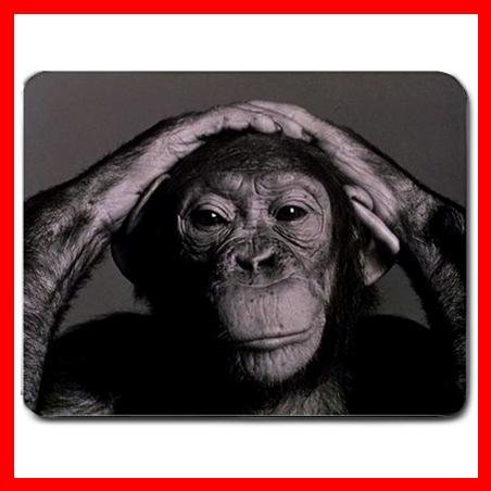 Chimpanzee Ape Animal Fun Mouse Pad MousePad Mat 082