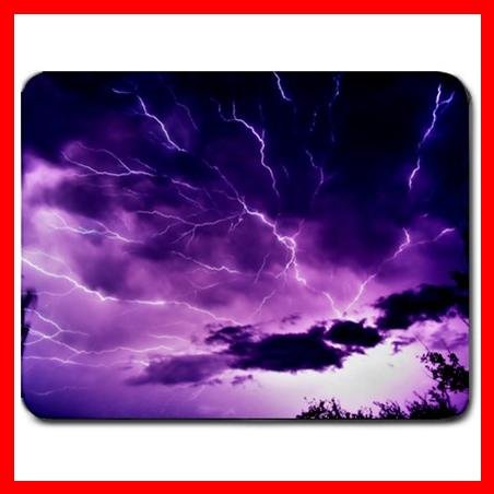 Mauve Sky with Lightning Mouse Pad MousePad Mat 089