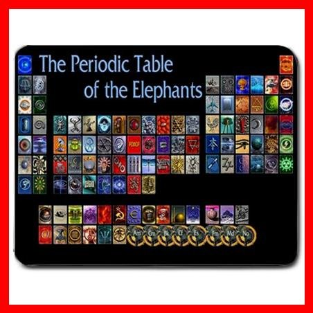 Periodic Table of The Elephants Mouse Pad MousePad Mat 094
