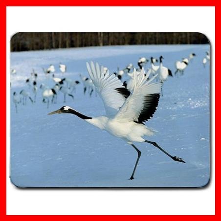 Crane Hokkaido Japan Bird Mouse Pad MousePad Mat 113