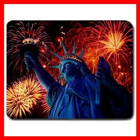 Statue Of Liberty Fireworks Mouse Pad MousePad Mat 128