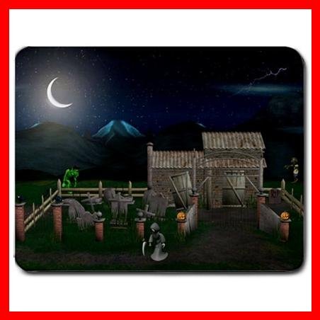 A Haunted Halloween House Mouse Pad MousePad Mat 133
