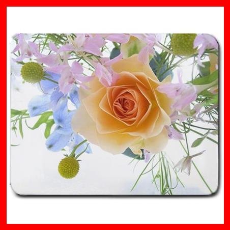 Flowers Spring Bouquet Rose Mouse Pad MousePad Mat 142