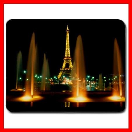 Eiffel Tower Night Paris Fun Mouse Pad MousePad Mat 146