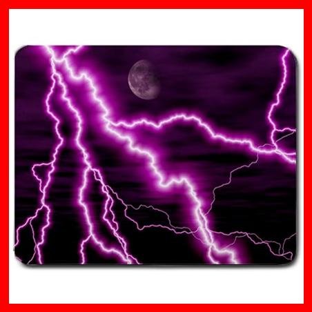 Purple Night Lightning Storm Mouse Pad MousePad Mat 185