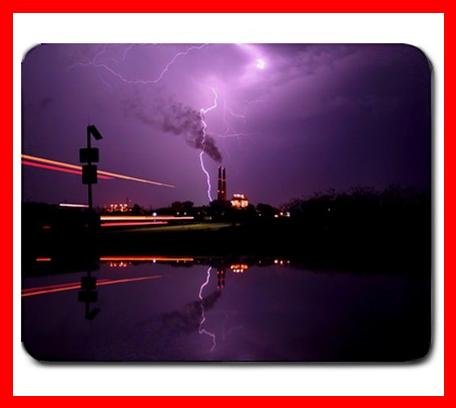 Striking PURPLE LIGHTNING Mouse Mouse Pad MousePad Mat 218