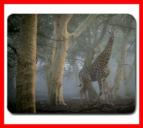 Giraffe in Mist Animal Hobby Fun Mouse Pad MousePad Mat 226