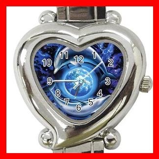 Dolphins Flying Earth Myth Italian Charm Wrist Watch 009