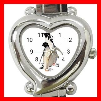 Two PENGUINS Walking Italian Charm Wrist Watch 044