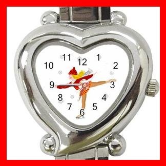 Ice Skating Sport Hobby Fun Italian Charm Wrist Watch 054