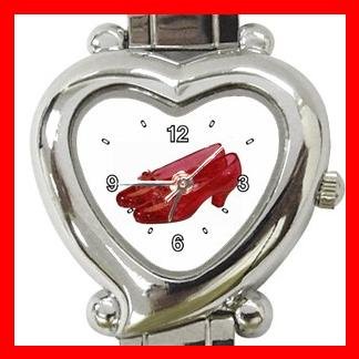 Wizard of Oz Ruby Slipper Italian Charm Wrist Watch 055