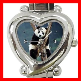 Cute Panda Sleep Animal Fun Italian Charm Wrist Watch 058