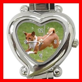Basenji Dog Pet Hobby Italian Charm Wrist Watch 060