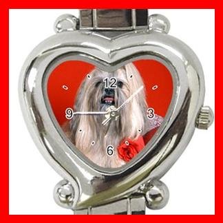 Lhasa Apso Dog Pet Hobby Italian Charm Wrist Watch 085