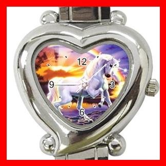 RAINBOW UNICORN Myth Fantasy Italian Charm Wrist Watch 092