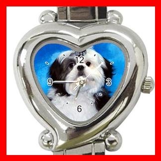 Shih Tzu Dog Pet Hobby Italian Charm Wrist Watch 095