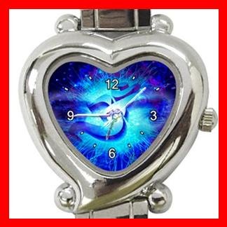 OM Symbol Blue Infinity Italian Charm Wrist Watch 097