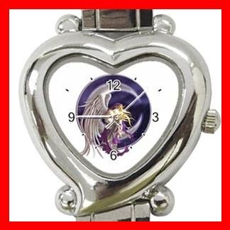 Purple Fairy Moon Dream Italian Charm Wrist Watch 099