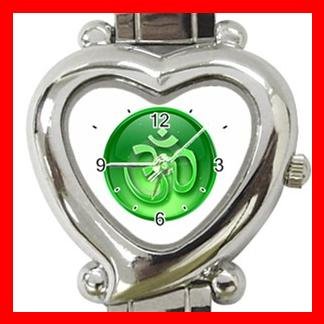 OM Symbol Green Infinity Italian Charm Wrist Watch 105