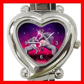 Unicorn Dance Myth Heart Italian Charm Wrist Watch 115
