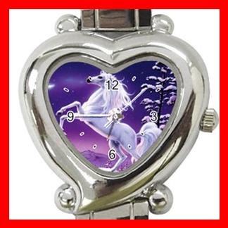 Unicorn Moon Myth Heart Italian Charm Wrist Watch 118
