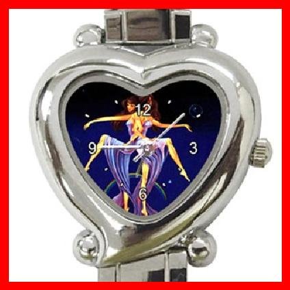 Gemini Zodiac Heart Italian Charm Wrist Watch 141
