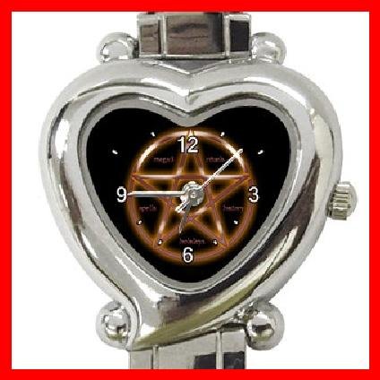 WICCA WICCAN PAGANl Heart Italian Charm Wrist Watch 147