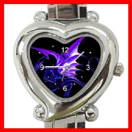 Blue Dragon Myth Heart Italian Charm Wrist Watch 148