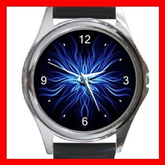 Weird Blue Metal Wrist Watch Unisex 001