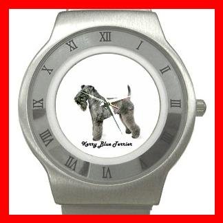 Kerry Blue Terrier Dog Pet Animal Stainless Steel Wrist Watch Unisex 009
