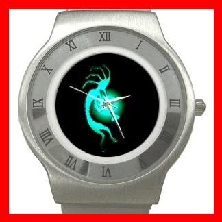 Kokopelli Kokopele Love Stainless Steel Wrist Watch Unisex 019